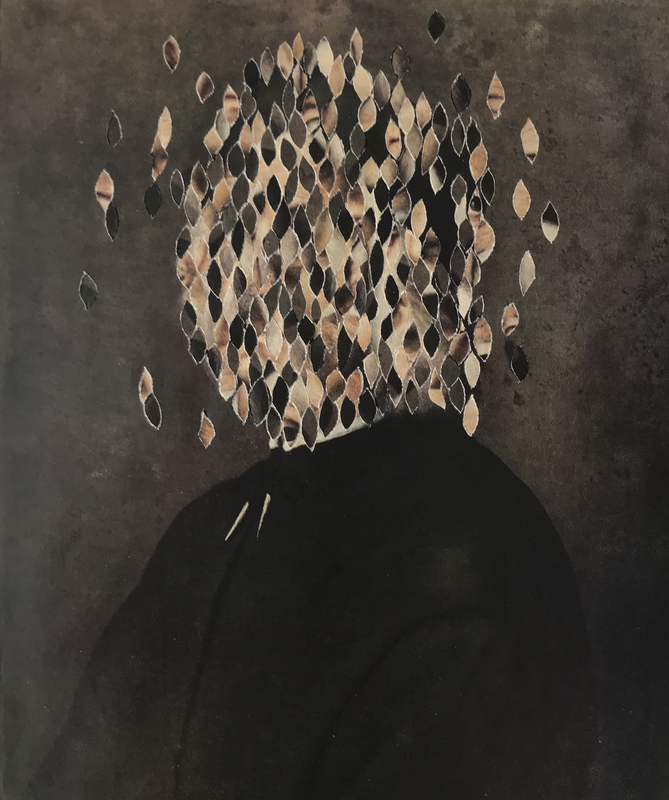 Eoin O Dowd-Art Collage 2020 - Paper Collage (Source image: Rodolfo Ghirlandaio, Portrait d’un Vieillard, Hermitage Collection) Eoin O Dowd , taide, artist, Irish, collage , art, kollaasi taiteilija, Irlandi